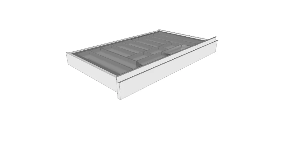 Gaveta com divisor de talheres