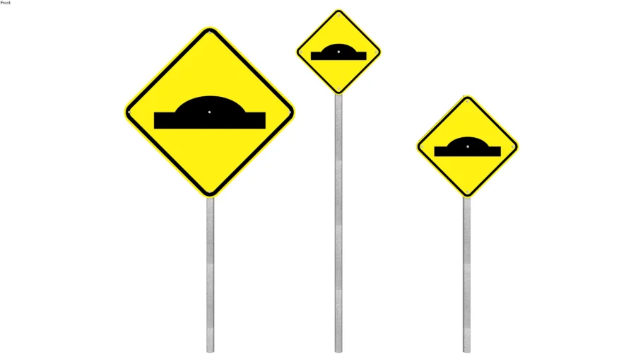 Placa A-18 / Placa de Trânsito / Sinalização / Advertência