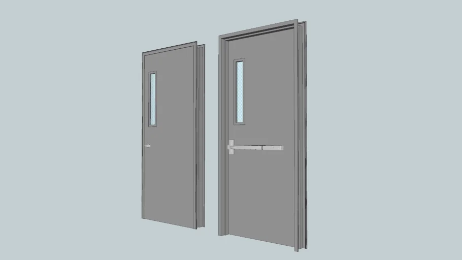 FIRE EXIT METAL DOOR UL 