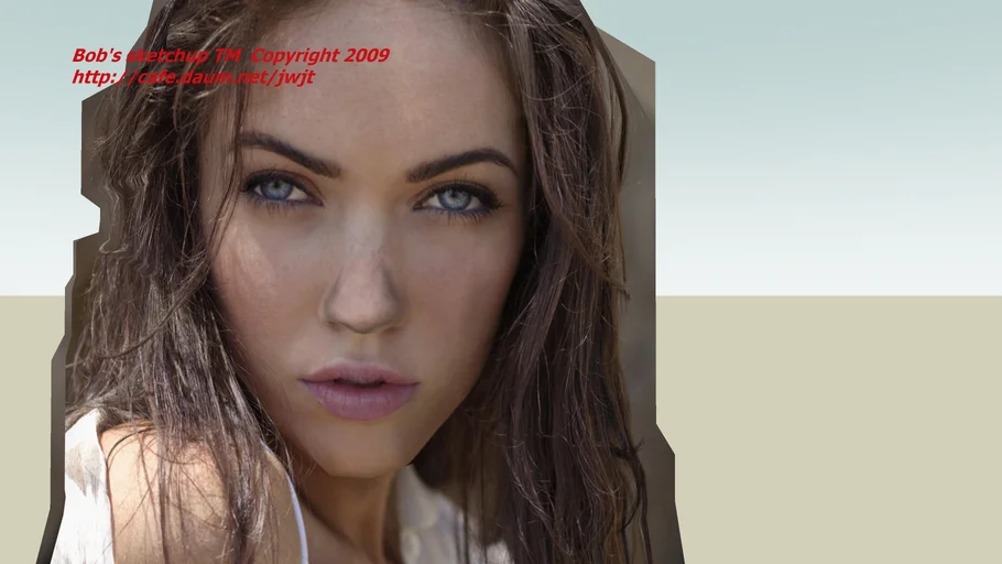 Transformers Megan Fox 3d face