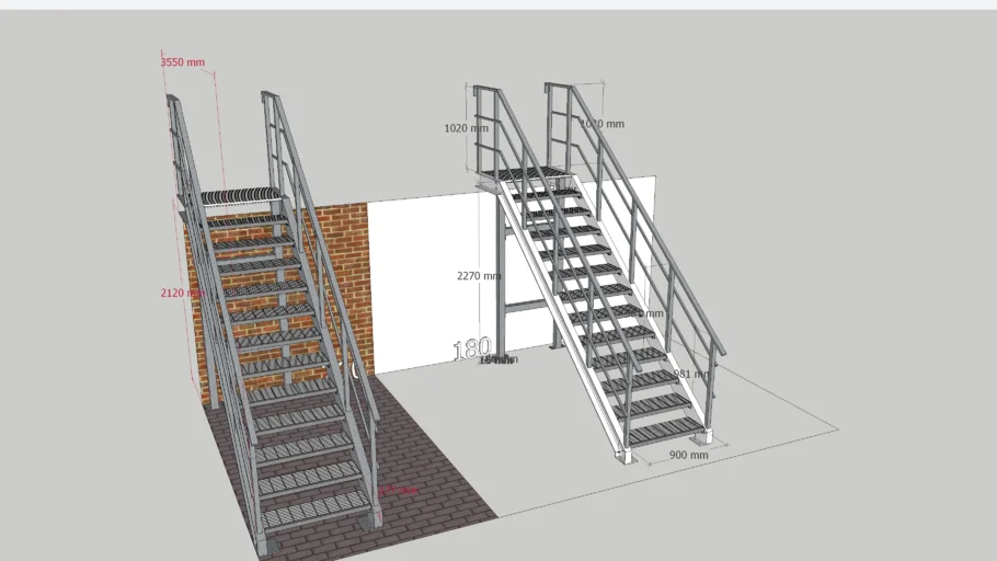 Industrial stairs