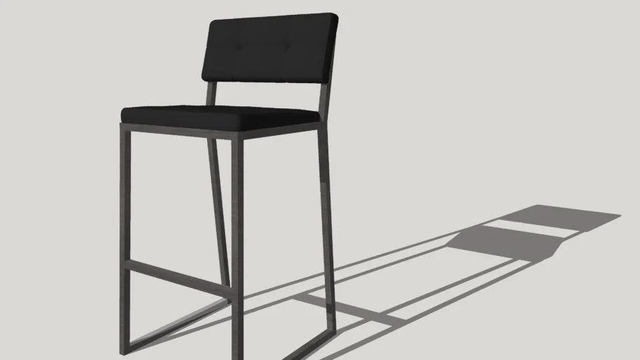 Design black snack stool - GASTON design barstool