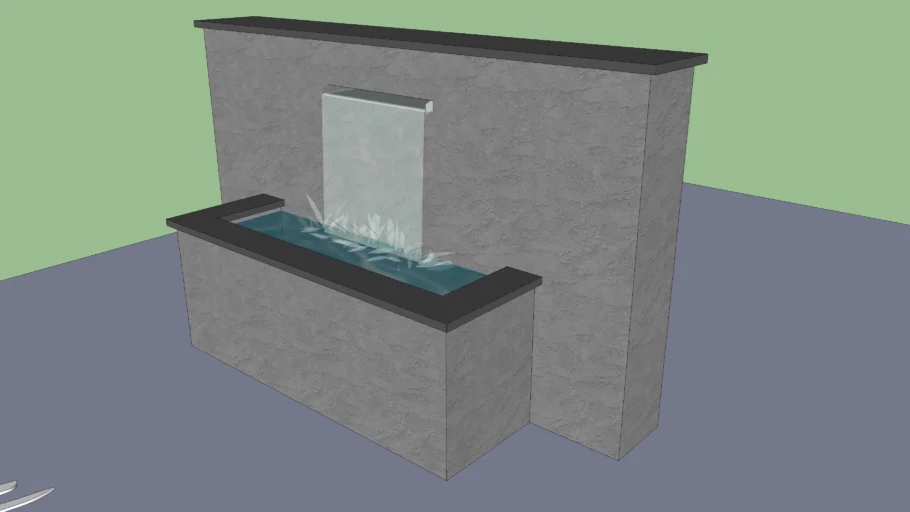 waterfall  garden wall mailbox waterfall garden art object