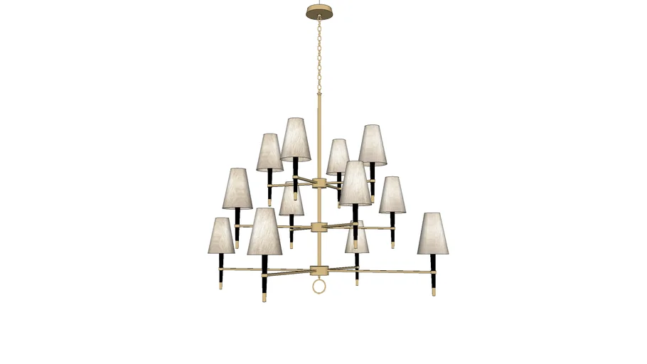 Ventana Three-Tier Chandelier by Jonathan Adler
