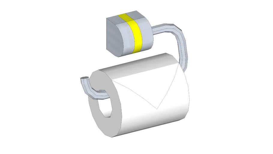 Toilet Paper Roller & Roll