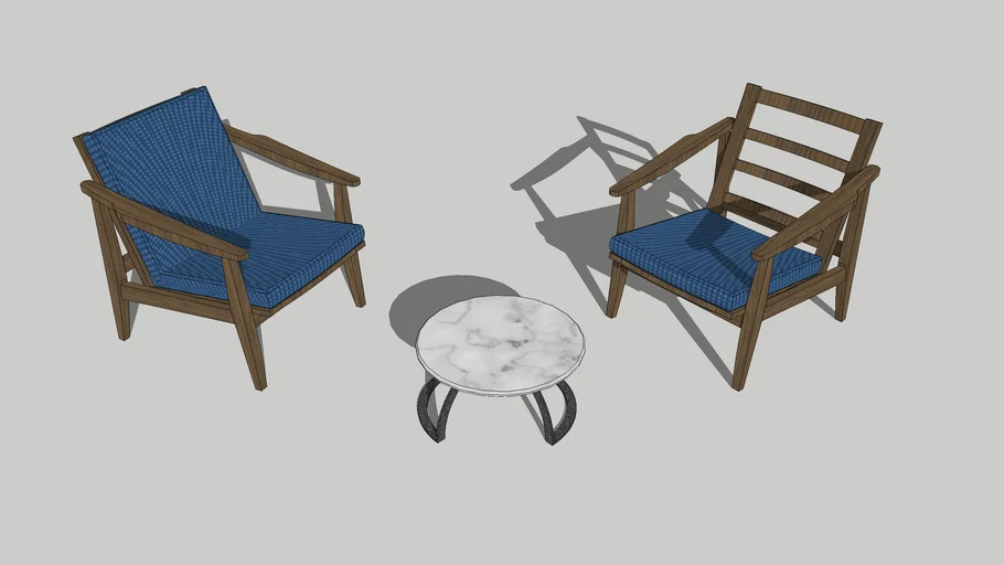 Wooden armchair