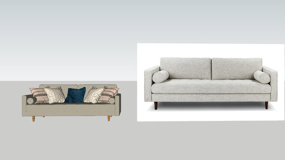 ARTICLE - sven birch ivory sofa