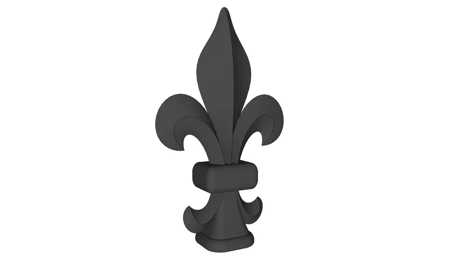 Fleur de Lis finial