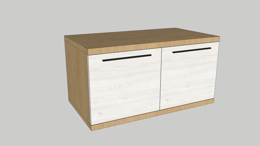 Mueble bajo 2 puertas salón