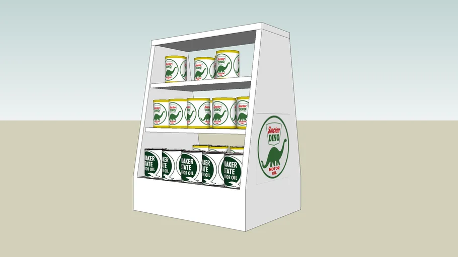 Vintage Motor Oil Display 