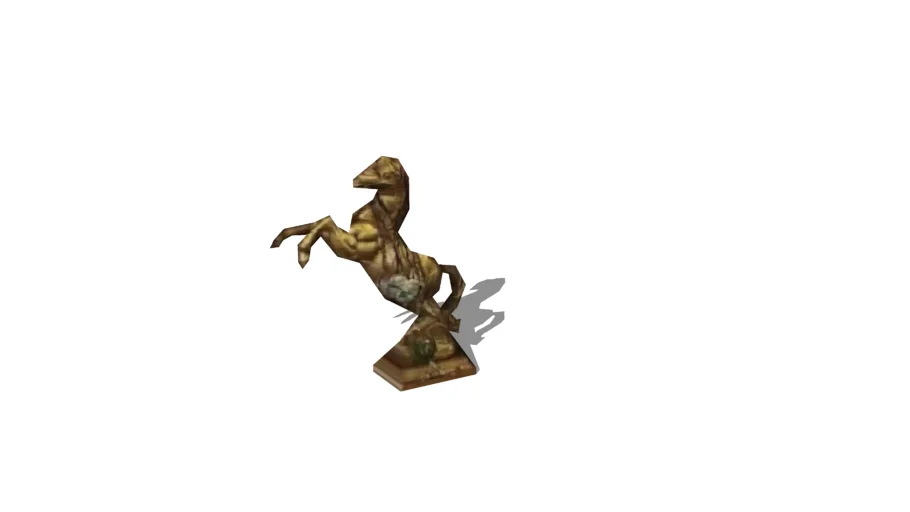 Low-poly Miniature Horse Statue/Figurine