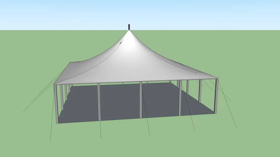 40x40 tension pole tent