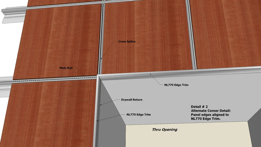 MAP System - Corner Detail @ Thru Opening, Option 2