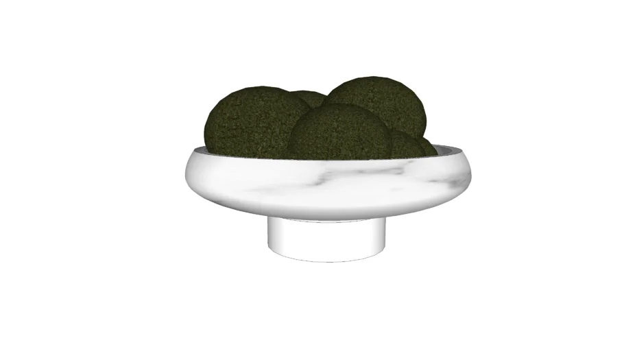 bowl with moss 
