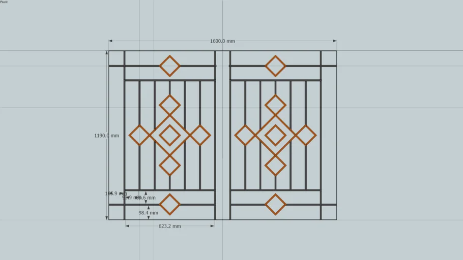 Window grill - Che-Francis - diamond2