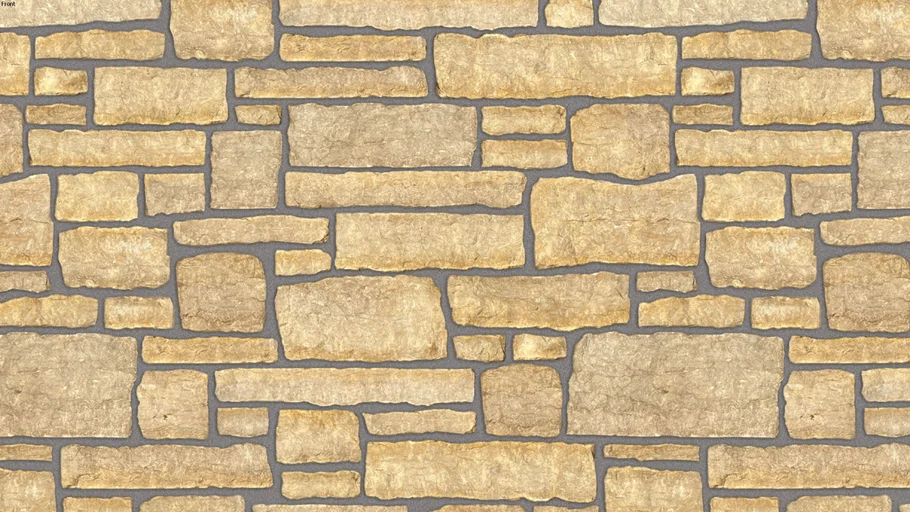 Prairie Stonegate (Dark Brown Joint) Seamless Natural Building Stone Veneer Material