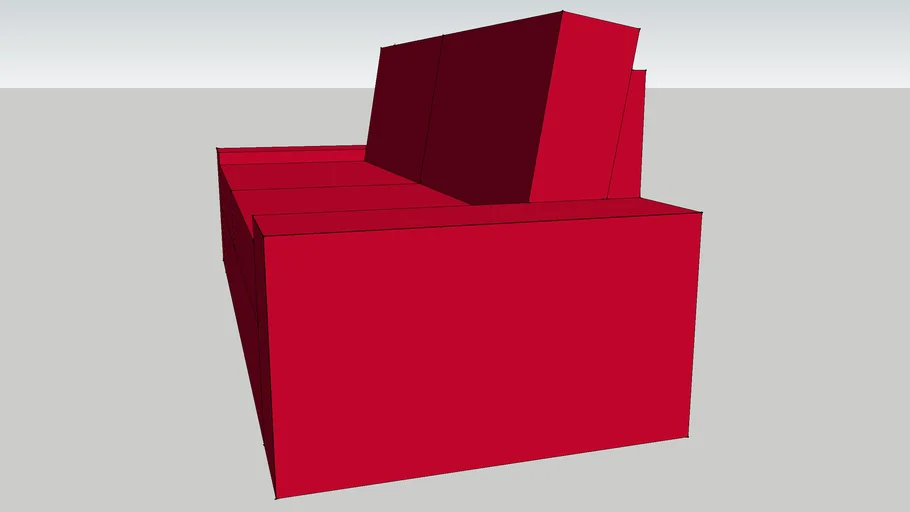 Canapé Ikea Kivik Ingebo Rouge vif
