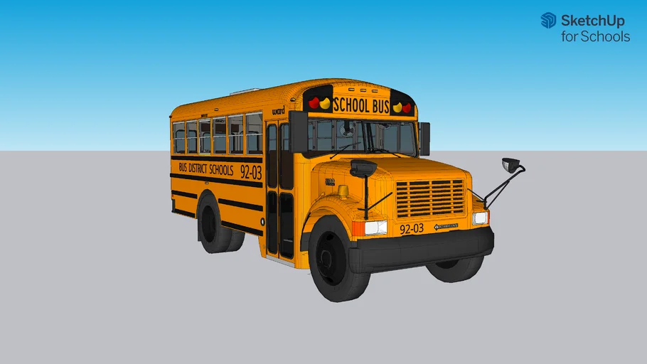 1992 Ward Volunteer International 3800 T444E Bus 93-02