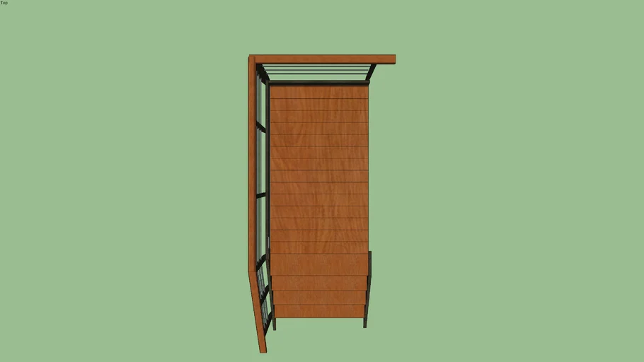 ESCALERA CORTA PARA CONTAINER - DERECHA