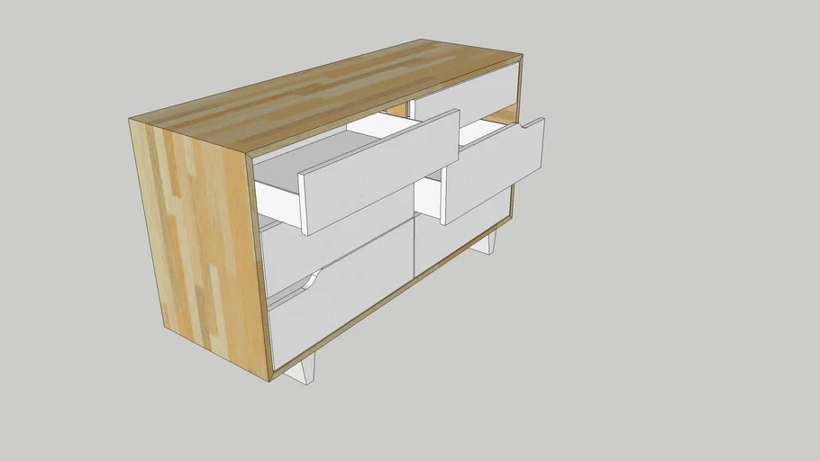 IKEA Mandal Drawer with 6 Chests