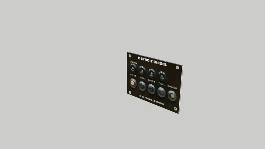 DETROIT DIESEL Electronic Controls Panel