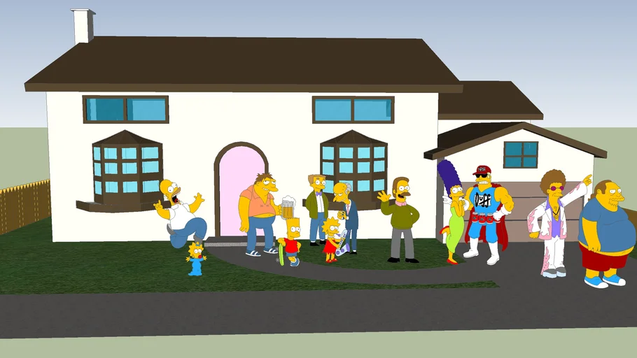 casa dos simpsons