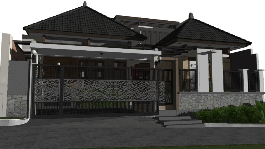 Tropical House | Rumah Tipe CINTA Versi 2 | aguscwid