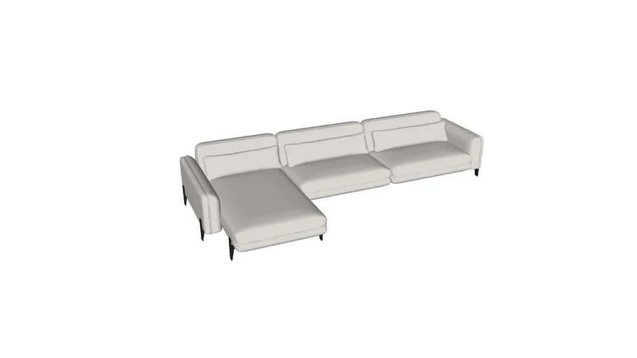 ENELE 1/4 284CM (1 ASS 120CM + 1 CHAISE 120CM + 2 BR 22CM)