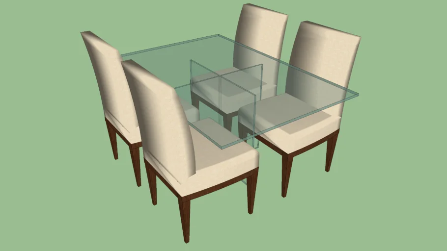 Glass Dining Table / Mesa de Jantar de vidro