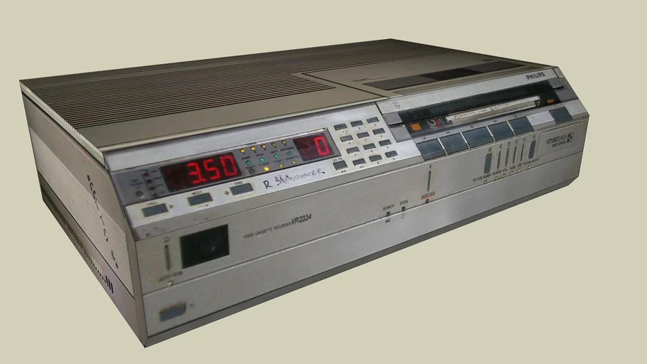Videorecorder v 2000 produced by philips 1981   -1989