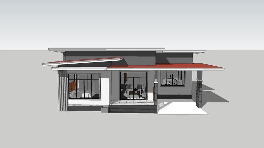 3 bedroom modern bungalow