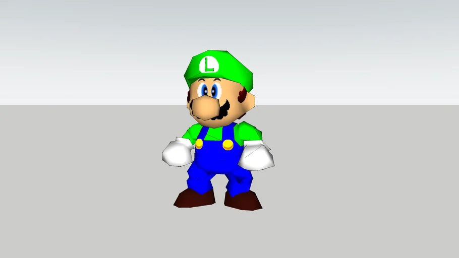 SM64 Luigi ripped | 3D Warehouse