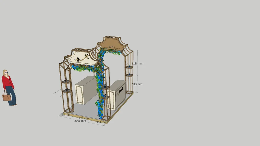 promo stand proposal | 3D Warehouse