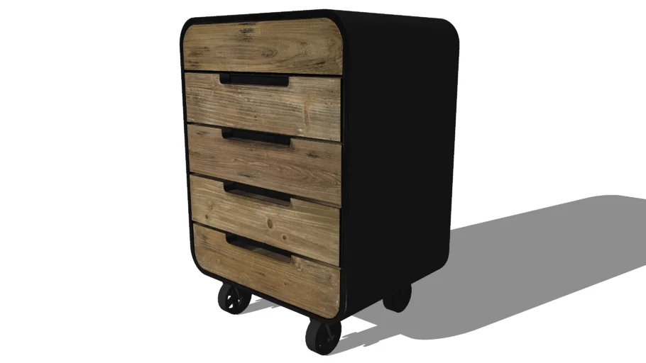 Bout de canapé à roulettes en métal noir L 46 cm JACKSON, Maisons du monde, ref  : 154887, prix : 149,90 €