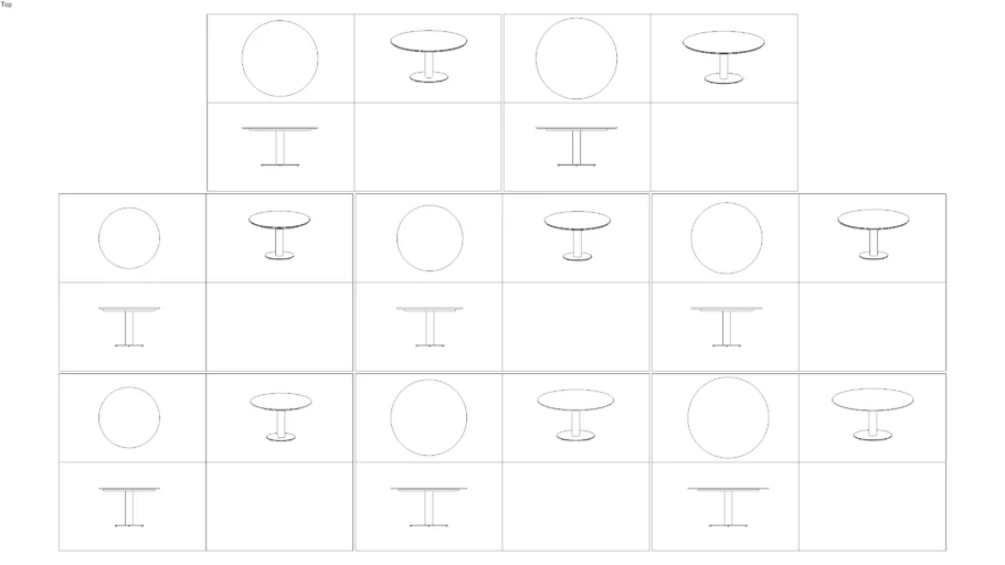 UNIT 14 | TIELE Dining Table-2D