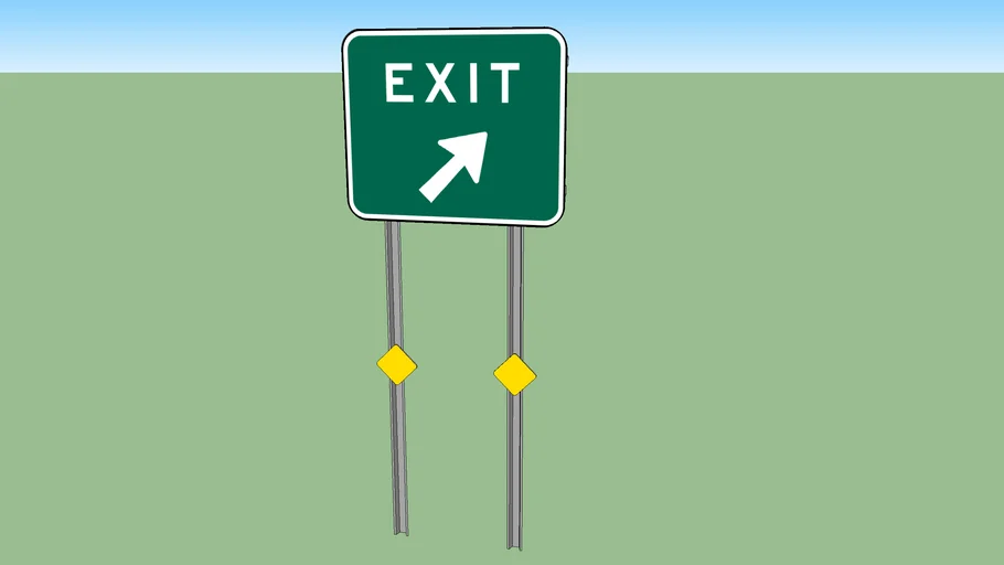 Highway exit sign 2