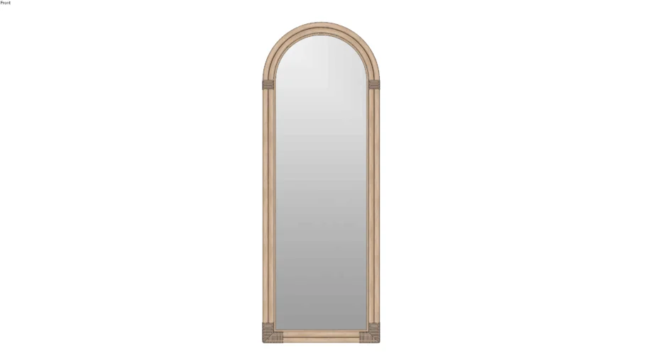 Floor Rattan Mirror . Standing Mirror
