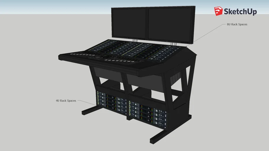 Curuxa Customs X Series Desk Avid Artist Mix