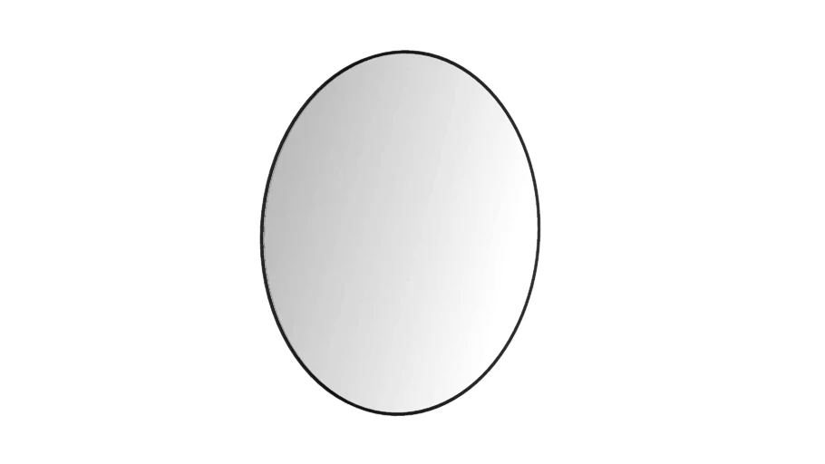 IKEA LINDBYN ミラー 80cm 黒 LINDBYN リンドビーン ミラー, ブラック, 80 cm - IKEA