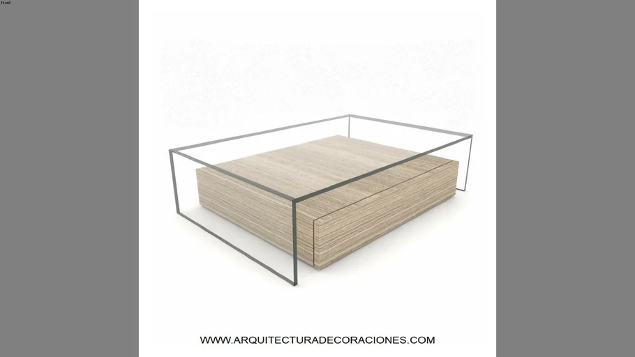 MESA DE CENTRO VIDRIO