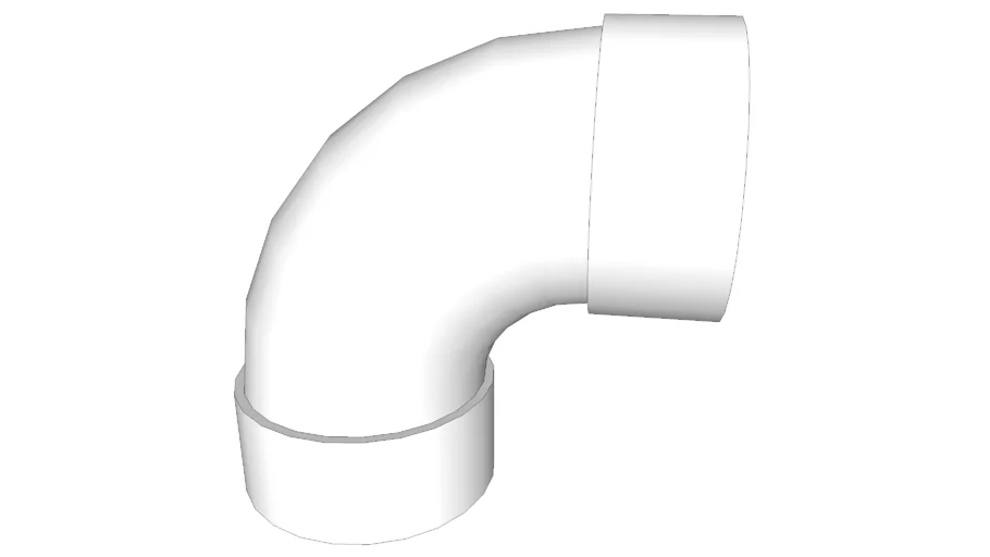 codo sanitario  pvc 3"