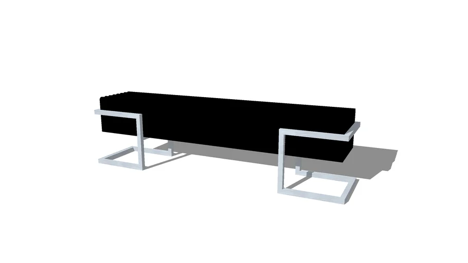 Black modern bench