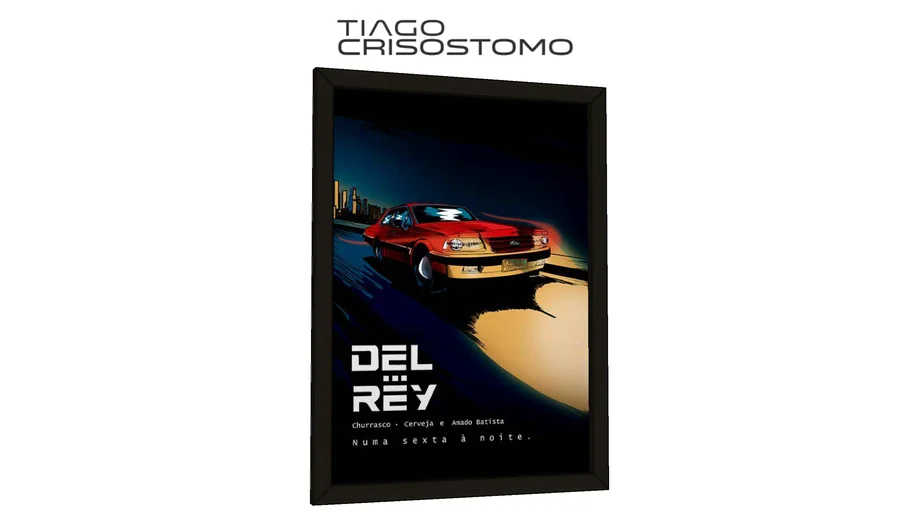 Quadro Del Rey Churrasco cerveja e amado batista - VISTA DIREITA
