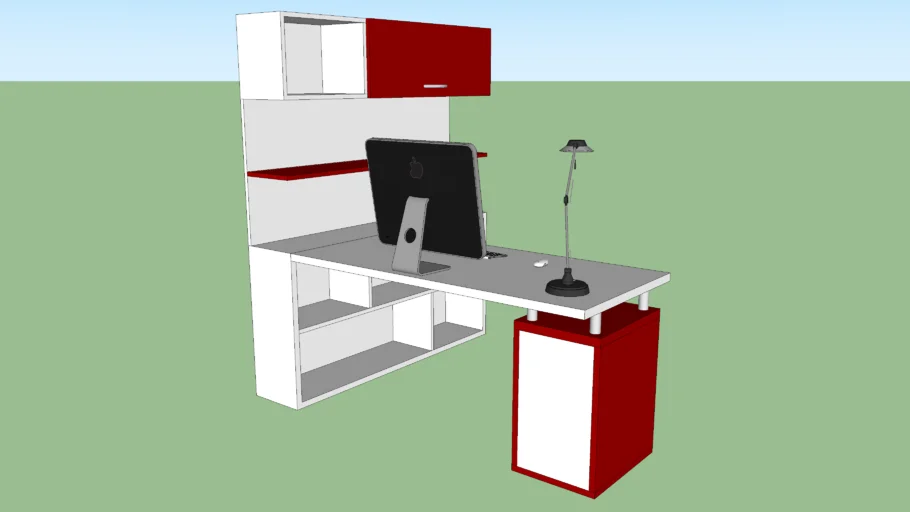 Estacion de trabajo moderna ( modern workstation office)