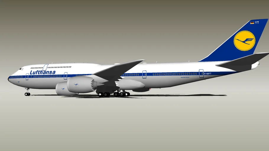 Lufthansa Boeing 747-830 “60th Anniversary Retro Livery” D-ABYT (2015) (Wi-Fi Dome)