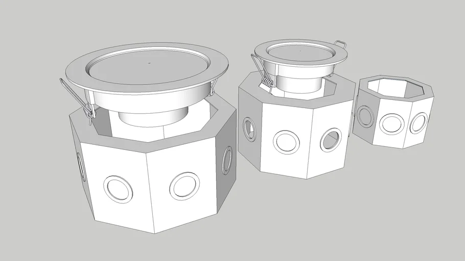 Lampara Led de Empotrar + Bote Integral (Recessed Led Lamp + Integral Bottle)