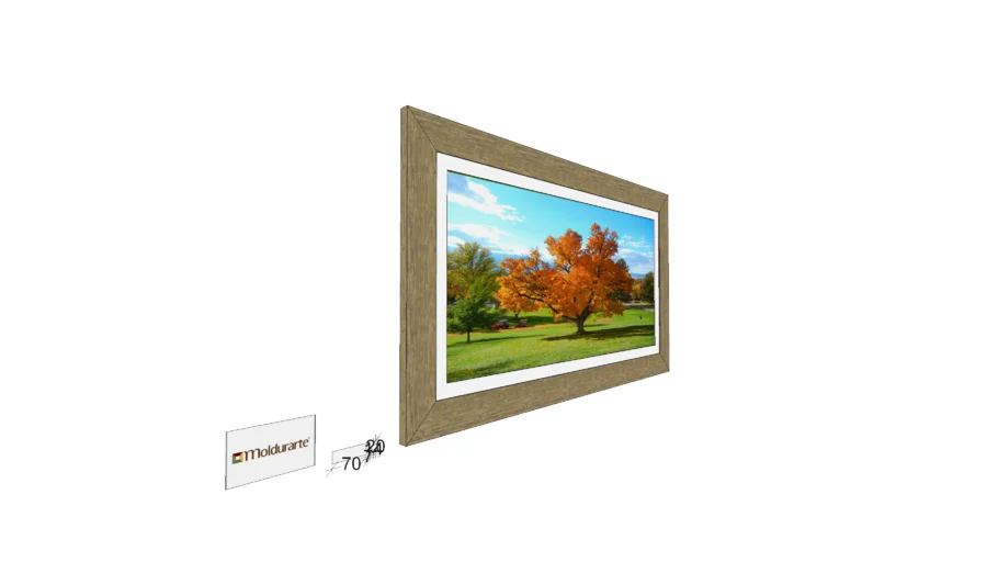 Moldura reta para quadros 8008-9202