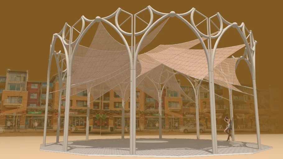 Plaza Translucent Sail Canopy