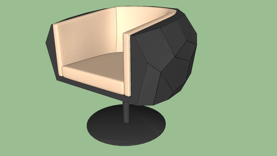 am 121 039 silla low poly tocador chair beauty