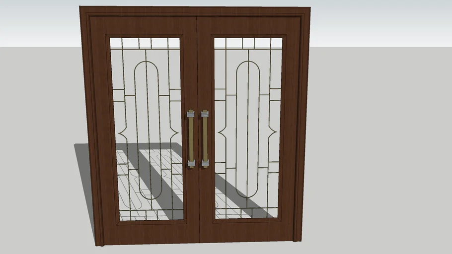door, wood door, double swing door, modern door